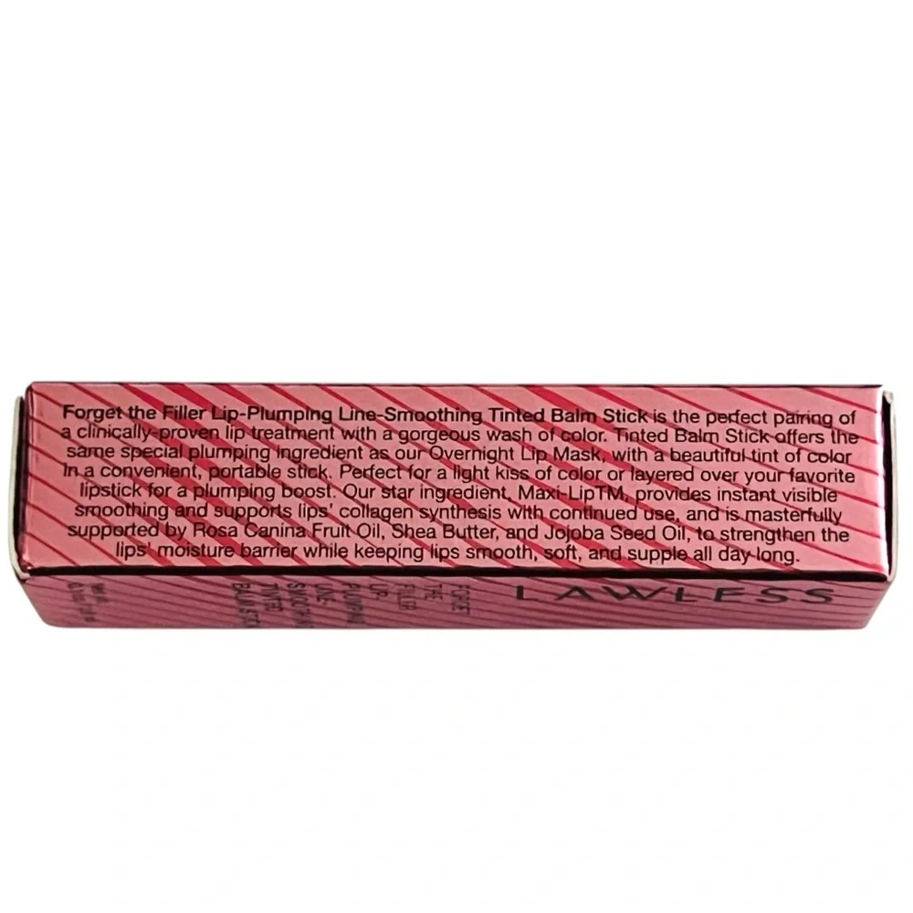 NEW Lawless Forget the Filler Lip Plumping Line Smoothing Balm Stick Georgie